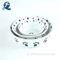 Tigela portátil para cães de água potável de alimentação personalizada em cerâmica